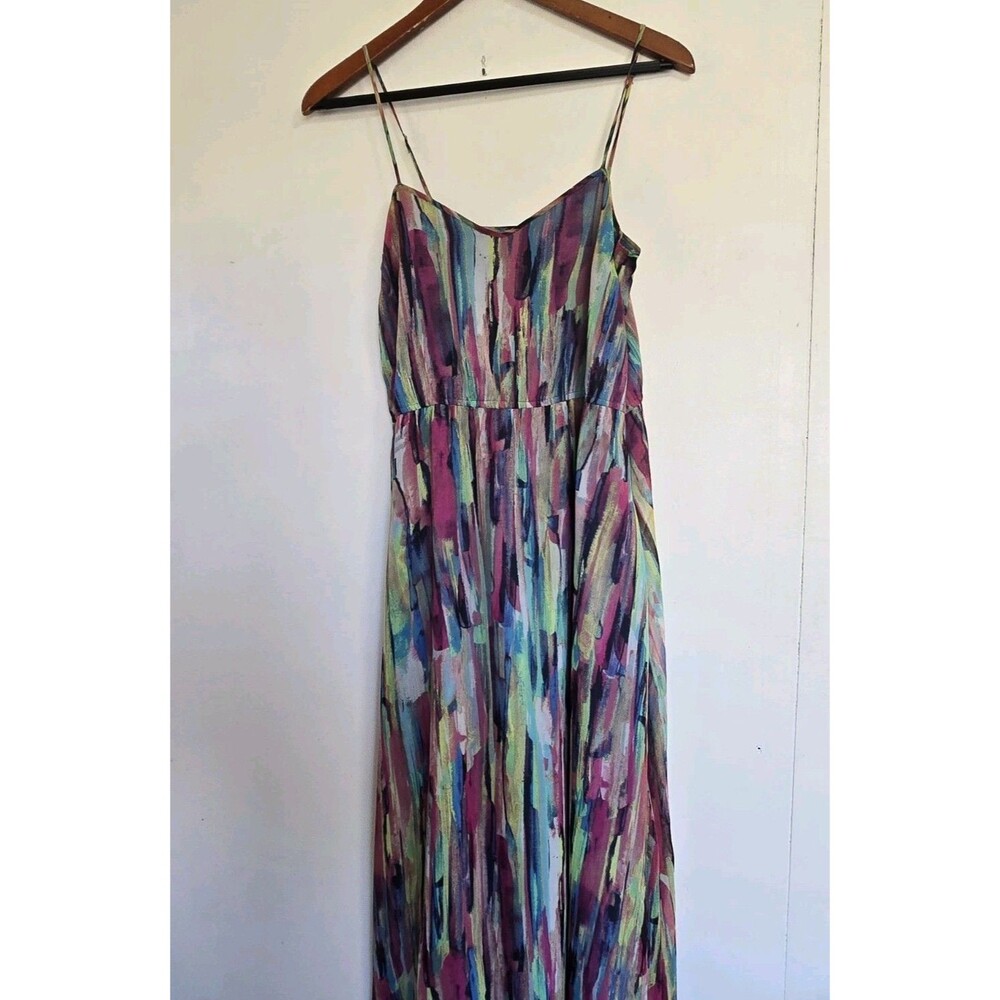 Jack by BB Dakota Dress Womens 0 Anthropologie Maxi Kaia Chiffon Boho Colorful
